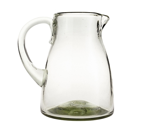 Santino Handcrafted Recycled Glass Pitcher