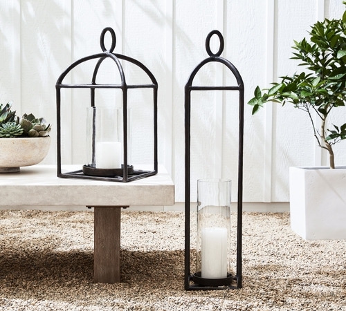 Fallon Forged Iron Indoor/Outdoor Lanterns