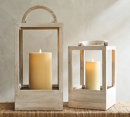 Decker Lanterns, White Wash