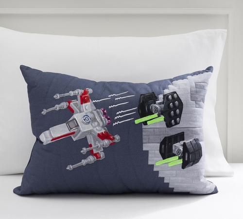 LEGO® Star Wars™ Ship Fight Glow-in-the-Dark Lumbar Pillow