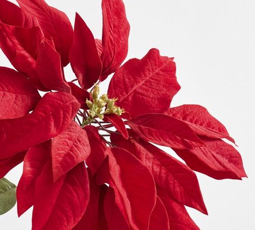 Faux Oversized Poinsettia Stem