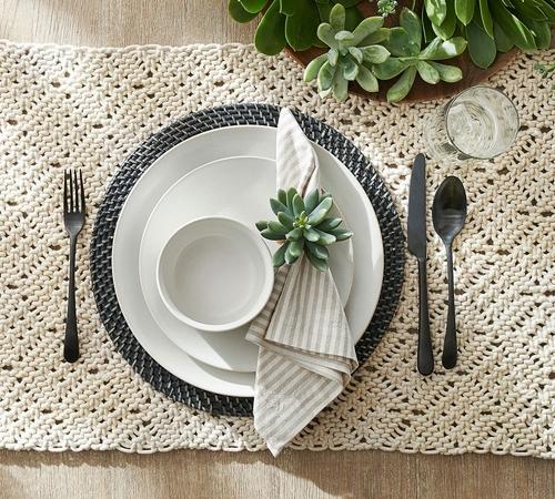 Tava Handwoven Rattan Round Placemat