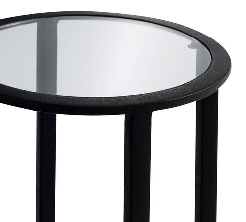 Tanner Round Glass Accent Table