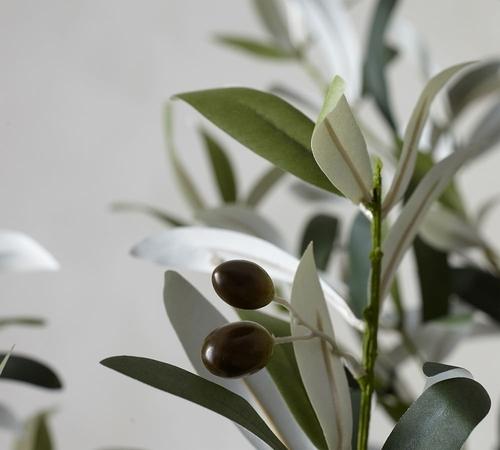 Faux Potted Olive Trees