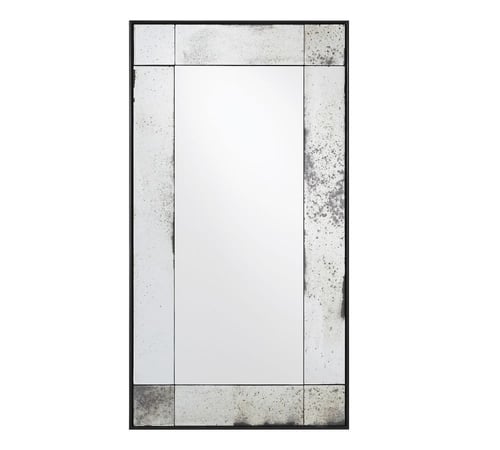 Tribeca Antiqued Glass Wall Mirror 16Inches x 30Inches