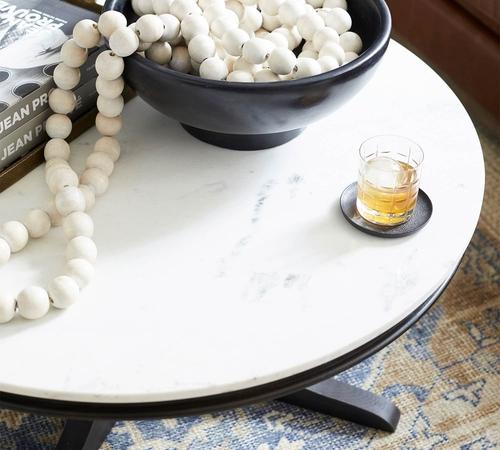 Alexandra 39" Round Marble Coffee Table