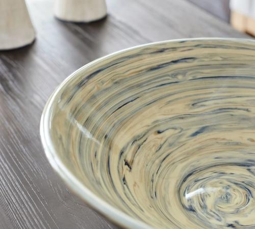 Handcrafted Marbled Ceramic Collection