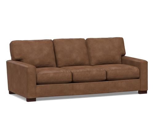 Turner Square Arm Leather Sofa