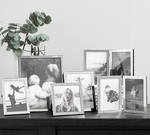 Modern Silver Personalized Frames