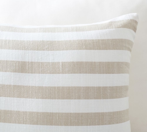 Leandra Striped Reversible Indoor-Outdoor Pillow