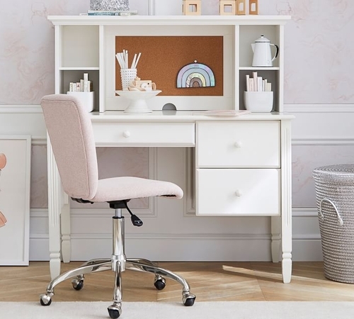 Square Upholstered Desk Chair 