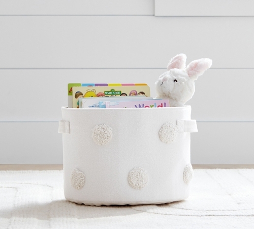 Pottery barn kids storage on sale baskets