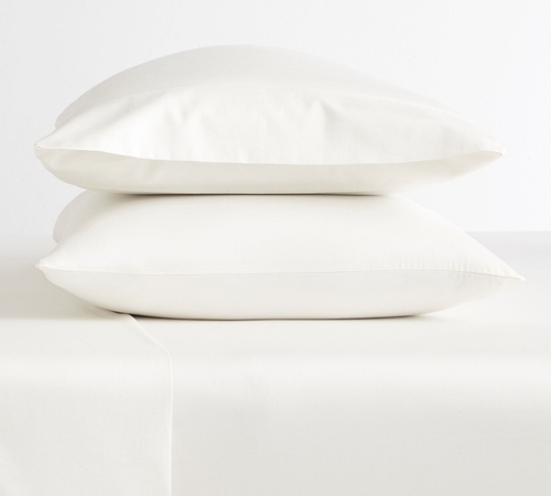 Essential Sateen Pillowcases - Set of 2, Classic Ivory