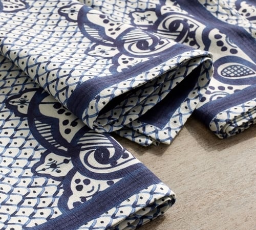 Medina Printed Organic Cotton Napkins - Set of 4