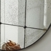Markle Round Antique Glass Wall Mirror, 40.5"W