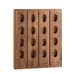 French Wine Bottle Wall Rack, Natural