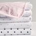 Dot & Stripe Recycled Chamois Baby Blanket