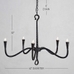 Easton Forged-Iron 5-Arm Chandelier