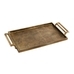 Rustic Gold Tray, Antiqued Brass