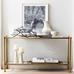 Everson Glass Console Table