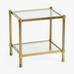 Everson Square Glass Side Table