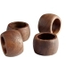 Chateau Handcrafted Acacia Wood Napkin Rings - Set of 4
