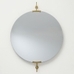 Wexler Round Wall Mirror, Brass, 36"W x 42"H x 2"D