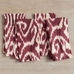 Ava Ikat Print Organic Cotton Napkins, Set of 4 