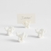White Coral Place Card Holders - Set of 4