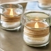 Palm Woven Rattan & Glass Hurricane Candleholder