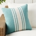 Modern Farmhouse Striped Outdoor Pillow