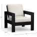 Malibu Metal Lounge Chair, Black