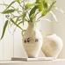 Artisan Terracotta Vase, White