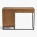 Malcolm Single Ped Desk with Drawers, Glazed Pine