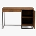Malcolm Single Ped Desk with Drawers, Glazed Pine
