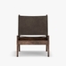 Del Ray Leather Sling Chair, Rustic Brown