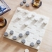 Handcrafted Marble Checkers Board Game