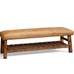 Caden Bench, Cognac Leather