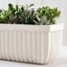 Concrete Fluted Planters, Chalk