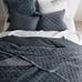 Cobalt Velvet Lattice Quilt, King/Cal. King