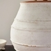 Artisan Terracotta Vase, XL Olive Jar, White