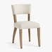 Payson Upholstered Dining Side Chair, Seadrift Leg, Performance Boucle Oatmeal