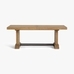 Fort Wood Extending Dining Table, Smoked Nutmeg