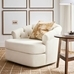 Sutton Tufted Upholstered Swivel Armchair