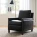 Tyler Leather Square Arm Recliner With Nailheads