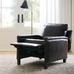 Tyler Leather Square Arm Recliner With Nailheads