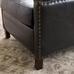 Tyler Leather Square Arm Recliner With Nailheads