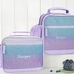 Mackenzie Lavender/Aqua Ombre Sparkle Glitter Lunch Boxes