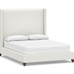 Harper Upholstered Non-Tufted Tall Bed without Nailheads