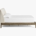 Layton Upholstered Platform Bed- Gray Wash Finish